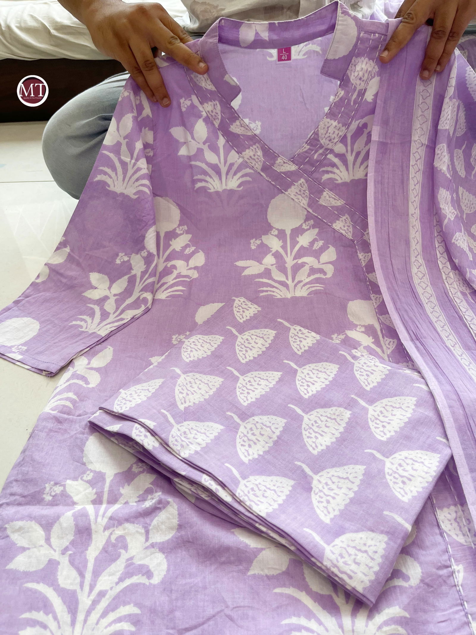 MT Special Cotton Printed Kurti With Bottom Dupatta Wholesale Market In Surat
